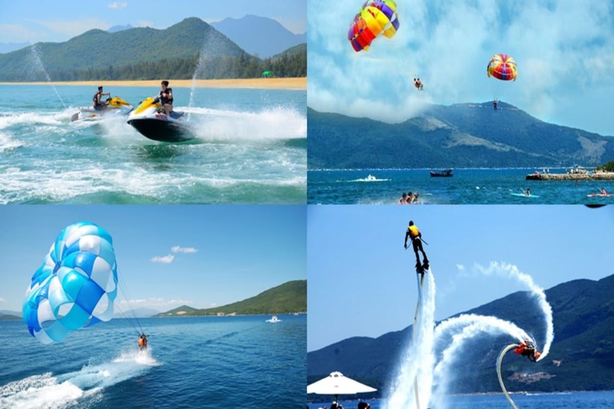 Water sports games on Hon Tam island tour Water sports games on Hon Tam island tour