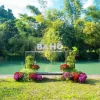 Panoramic view of Ba Ho Waterfalls Eco-Tourism Park surrounded by lush primary rainforest and rocky stream cascades