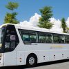 Hyundai Universe 45-seater touring coach for private Cam Ranh Airport transfer to Nha Trang hotels and resorts