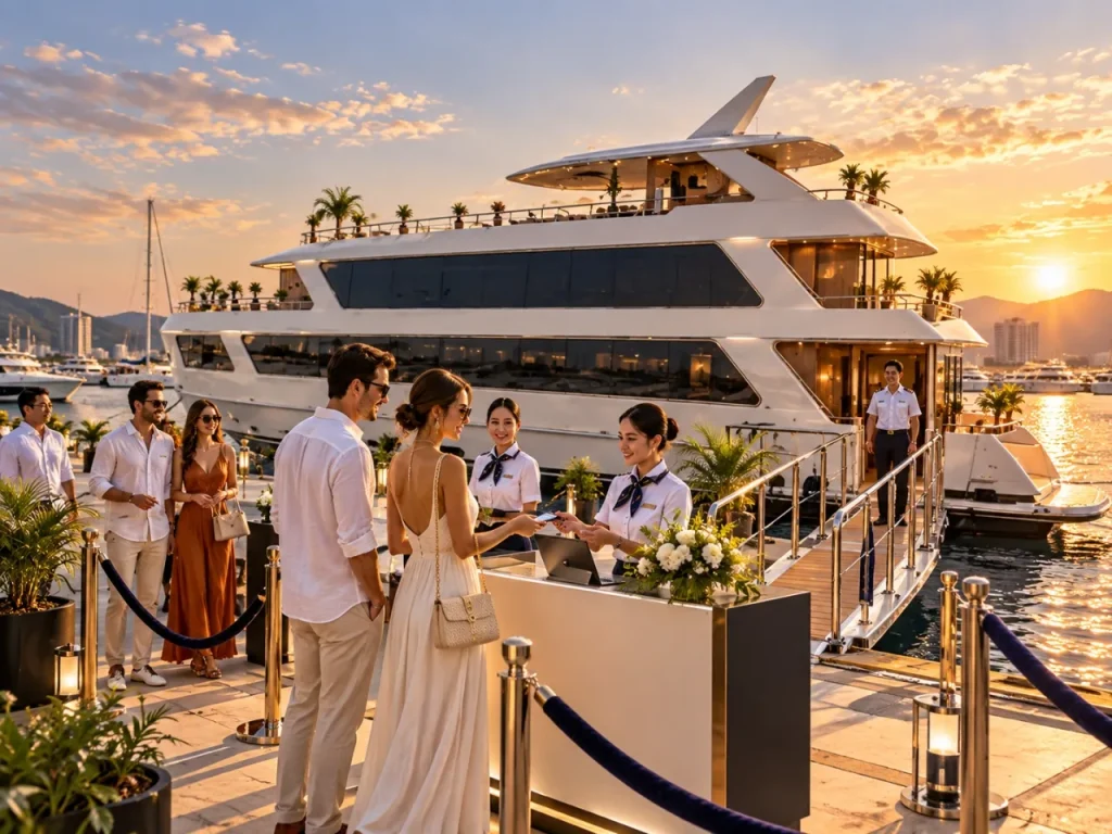 Boarding Pier and Check-in at Ana Marina Nha Trang for Halora Cruise