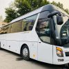 Modern Hyundai Universe 45-seater touring coach ready for 2-day 1-night tour from Nha Trang to Da Lat highlands