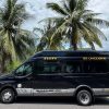 Luxury 9-seater DCar VIP limousine for private transfer from Nha Trang to Diep Son Island Van Gia port